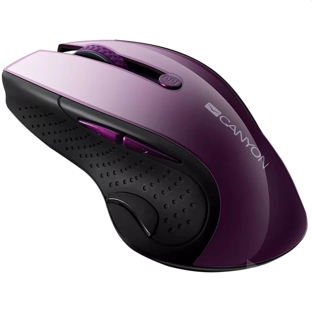 Canyon MW-01 Vezeték nélküli Egér Lila | 1200 DPI, Optikai