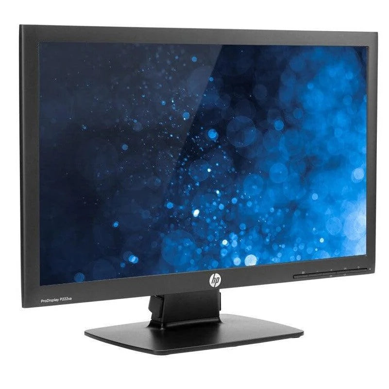 HP P222va Full HD Monitor | 21.5" VA Panel, 3000:1 Kontraszt, DP/VGA