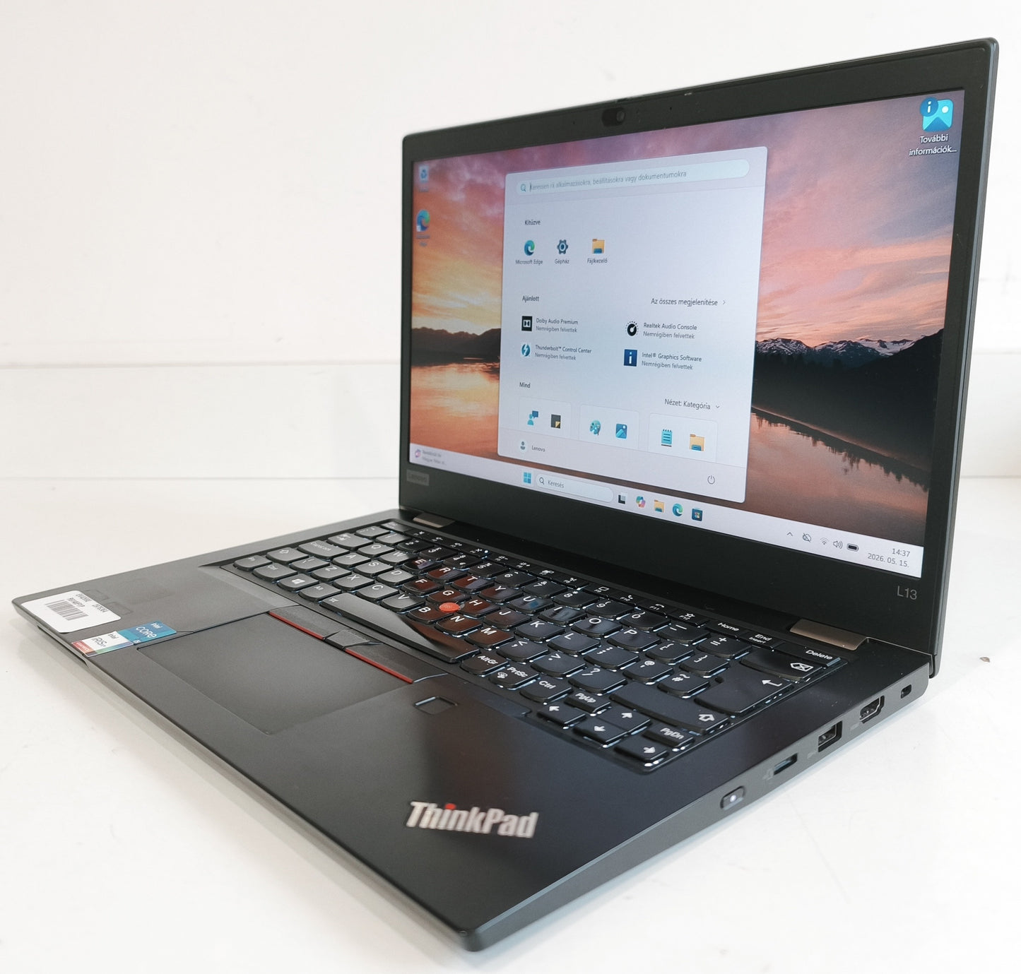 Lenovo ThinkPad L13 G2  i5-1135G7 / 8 GB / 256 GB SSD / FHD / Win 11