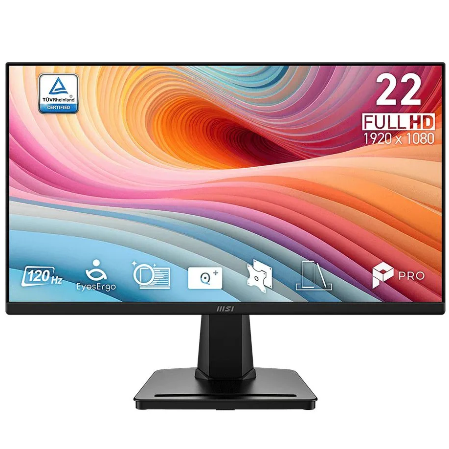 MSI Pro MP225V 21.45" Full HD Monitor | 100Hz, HDMI, VA, 1ms