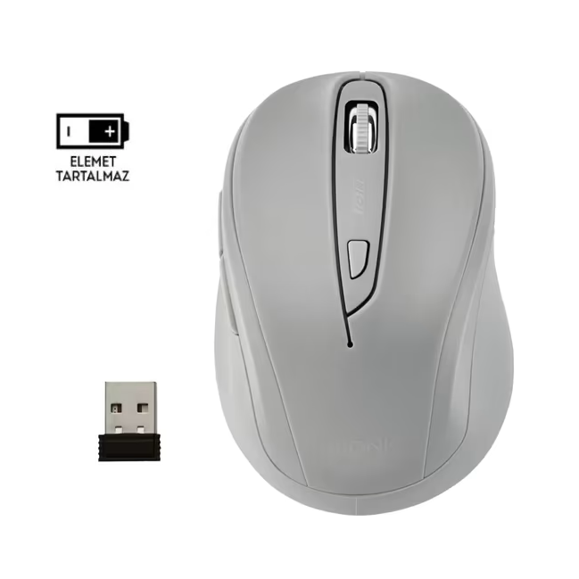 Tronic Vezeték Nélküli Optikai Egér | 2.4GHz USB Vevővel Szürke