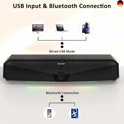 SENZER CS30 Bluetooth Soundbar | 10W, USB táp, 3.5mm AUX
