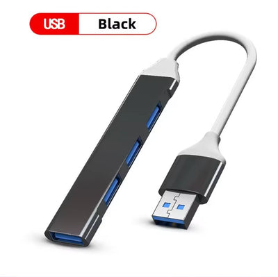 Standard USB – 4 Portos Alumínium Hub | 1x USB 3.0 + 3x USB 2.0